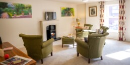 One of our reception rooms at Deen Care Residence Lincoln