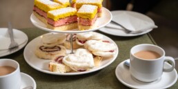 Cakes and tea at Deen Care Residence Lincoln